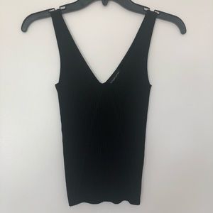 Topshop V-neck ribbed top
